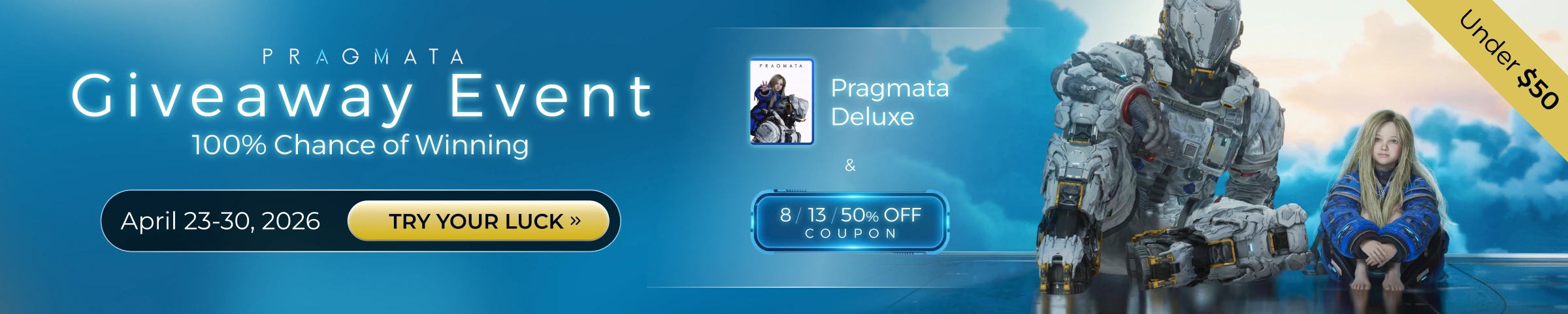 Giveaway event promotional banner